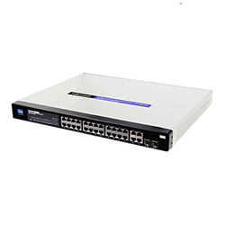 LINKSYS GROUP INC. Linksys SRW224G4P 24-Port Managed Layer 3 Ethernet Switch - 24 x 10/100Base-TX LAN, 2 x 1000Base-T, 2 x 1000Base-T