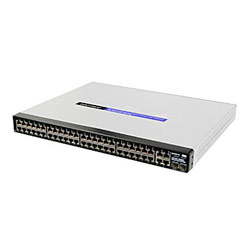 LINKSYS GROUP INC. Linksys SRW248G4P 48-Port Managed Ethernet Switch with PoE - 48 x 10/100Base-TX LAN, 2 x 1000Base-T, 2 x 1000Base-T
