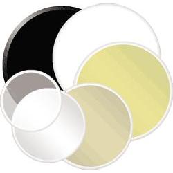 PhotoFlex Litedisc Collapsible Reflector - 12 Circular - Black/Silver