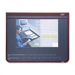 Artistic Office Products Logo Pad™ Recycled Desktop Organizer with Clear Overlay, 19 x 24, Burgundy (AOP41170S)