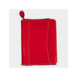 Franklin/At-A-Glance Looseleaf Nappa Leather 6-Ring Compact Binder Organizer, 4-1/4 x 6-3/4, Red (FDP29768)