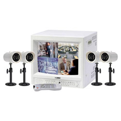 LOREX Lorex L14Q684C 8-Channel Video Surveillance System - Monitor, 4 x Camera - 14 CRT