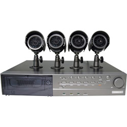 LOREX Lorex L154-81CA 4-Channel Digital Video Recorder with 4 Color Camera - Digital Video Recorder, 4 x Camera - - 80GB Hard Drive