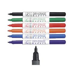 Boone International, Inc. Low Odor Dry Erase Markers, Fine Point, 6/Pack, Assorted (BON659511)
