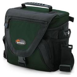Lowepro Nova 2 AW Camera Bag - Shoulder Strap, Handle, Belt Loop - TXP, Nylon - Forest Green, Black