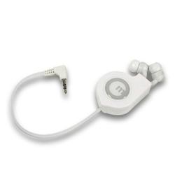 macally Macally IP-A131 Retractable Earbud Earphone - White