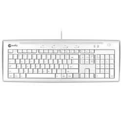 MACE GROUP - MACALLY Macally iKeySlim Keyboard - USB - 104 Keys - White