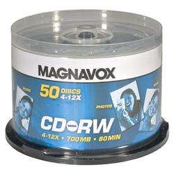 Magnavox CW7D2MB50/17 12x Rewritable CD-RW Spindle