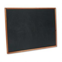 Quartet Manufacturing. Co. Magnetic Chalkboard, Black Surface, Hardwood Frame, 48 x 36 (QRTPCW304B)