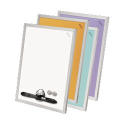 Sanford Magnetic Dry Erase Board, Aluminum Frame,8-1/2 x11 ,Blue (SAN70333)