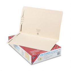 Smead Manufacturing Co. Manila Folders with Two 2 Capacity Fasteners, Legal, Straight Cut, 50/Box (SMD19513)