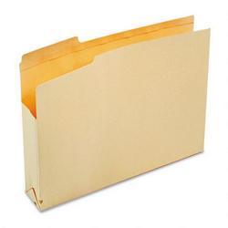 S And J Paper/Gussco Manufacturing Manila Recycled File Jackets with 1/3-Cut Tabs, 2 Exp., Letter, 50/Carton (SJPS11220)