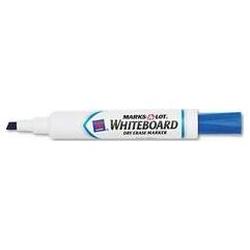 Avery-Dennison Marks-A-Lot® Chisel Tip Whiteboard Marker, Blue Ink (AVE24406)