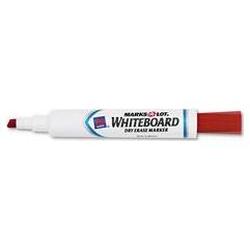 Avery-Dennison Marks-A-Lot® Chisel Tip Whiteboard Marker, Red Ink (AVE24407)