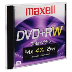 Maxell 24x DVD+RW Media - 4.7GB