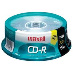 Maxell 40x CD-R Media - 700MB - 25 Pack (648445)