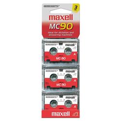 Maxell 90 Minutes Microcassette - 3 x 90Minute (179098)