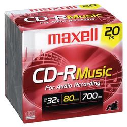 Maxell CD-R Gold Music Media - 700MB - 20 Pack