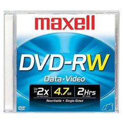 Maxell DVD-RW Media - 4.7GB