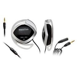Maxfun DMX-R25BLK Clip-On Stereo Headphones