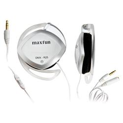 Maxfun DMX-R25WH Clip-On Stereo Headphones