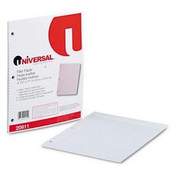 Universal Office Products Mediumweight 16-lb. Filler Paper, 11 x 8-1/2, College 5/16 Ruled, 100 Shts/Pack (UNV20911)