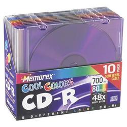 Memorex 48x CD-R 80 Media - 700MB - 10 Pack