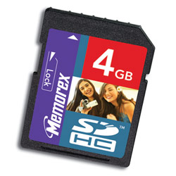 Memorex 4GB TravelCard Secure Digital High Capacity (SDHC) Card