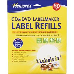 Memorex White CD Labels
