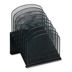 Safco Products Mesh Desk Organizer, Eight Tiered Sections, Black (SAF3258BL)