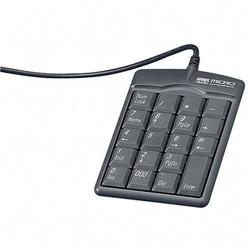 MICRO INNOVATIONS Micro Innovations KP25B Numeric Keypad - USB - 19 Keys - Gray