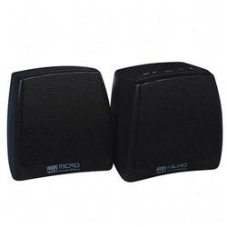 MICRO INNOVATIONS Micro Innovations MM600D Amplified Multimedia Speaker - 2.0-channel - Black