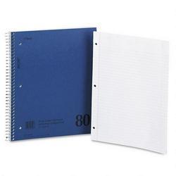 Mead Products Mid Tier Notebook, Perforated Pages, 11 x 8-1/2, 80 Sheets (MEA06548)