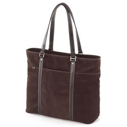 Mobile Edge Chocolate Suede Tote Notebook Case