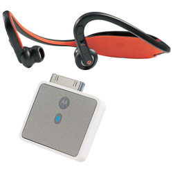 Motorola MOTOROKR S9 + Bluetooth D650 Stereo Adapter for iPod