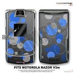WraptorSkinz Motorola Razor (Razr) V3m Skin Lots Of Dots Blue Kit by T