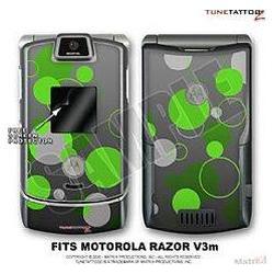 WraptorSkinz Motorola Razor (Razr) V3m Skin Lots Of Dots Green Kit by