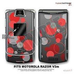 WraptorSkinz Motorola Razor (Razr) V3m Skin Lots Of Dots Red Kit by Tu