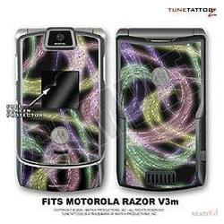 WraptorSkinz Motorola Razor (Razr) V3m Skin Neon Swoosh Kit by TuneTat