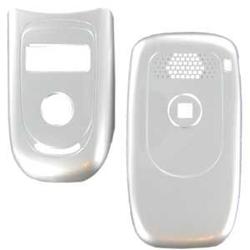 Wireless Emporium, Inc. Motorola V195 Silver Snap-On Protector Case Faceplate