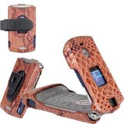 Wireless Emporium, Inc. Motorola V3 Razr Snake Skin Protector Case - Brown