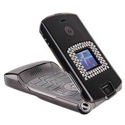 Wireless Emporium, Inc. Motorola V3/V3m/V3c Bling Trans. Smoke Snap-On Protector Case Faceplat