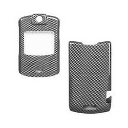 Wireless Emporium, Inc. Motorola V3/V3m/V3c Carbon Fiber Snap-On Protector Case Faceplate