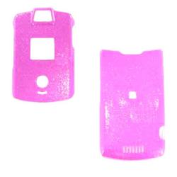 Wireless Emporium, Inc. Motorola V3/V3m/V3c Glitter Pink Snap-On Protector Case Faceplate