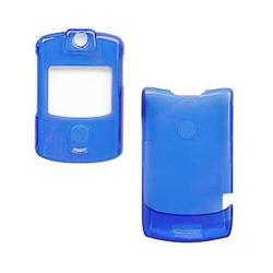 Wireless Emporium, Inc. Motorola V3/V3m/V3c Trans. Blue Snap-On Protector Case Faceplate