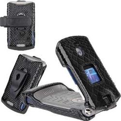 Wireless Emporium, Inc. Motorola V3c Razr Snake Skin Protector Case - Black