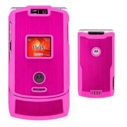 Wireless Emporium, Inc. Motorola V3xx Aluminum Hot Pink Snap-On Protector Case Faceplate