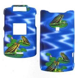 Wireless Emporium, Inc. Motorola V3xx Frogs on Lilypad Snap-On Protector Case Faceplate