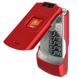 Wireless Emporium, Inc. Motorola V3xx Rubberized Protector Case w/Clip (Red)
