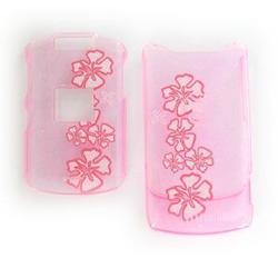 Wireless Emporium, Inc. Motorola V3xx Trans. Pink w/Flowers Snap-On Protector Case Faceplate